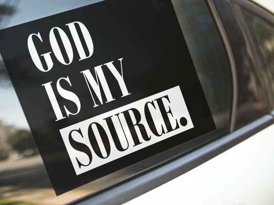 God is my source | White-Black