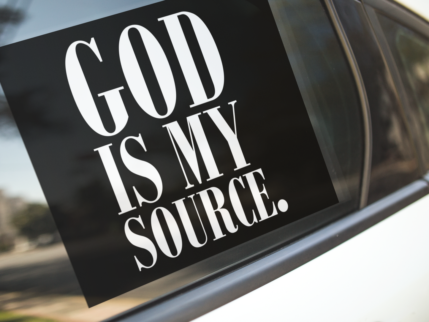 God is my source | Black